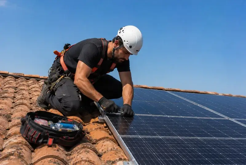 Maintenance et monitoring de panneaux solaires à Asson