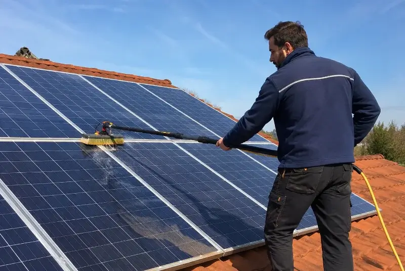Nettoyage et entretien de panneaux solaires à Asson